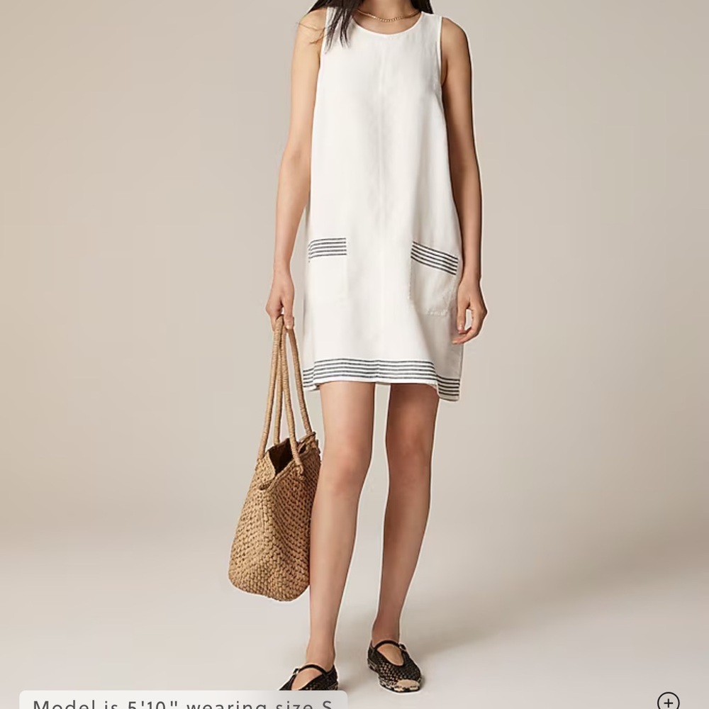 Classic J. Crew Linen Dress. Brand new with tags.